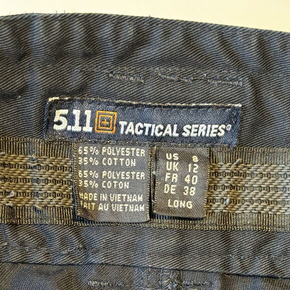 5.11 Tactical Series Cargo Pants Women's Size 8 Long Blue EMT RN Medical Hiking - Picture 8 of 11